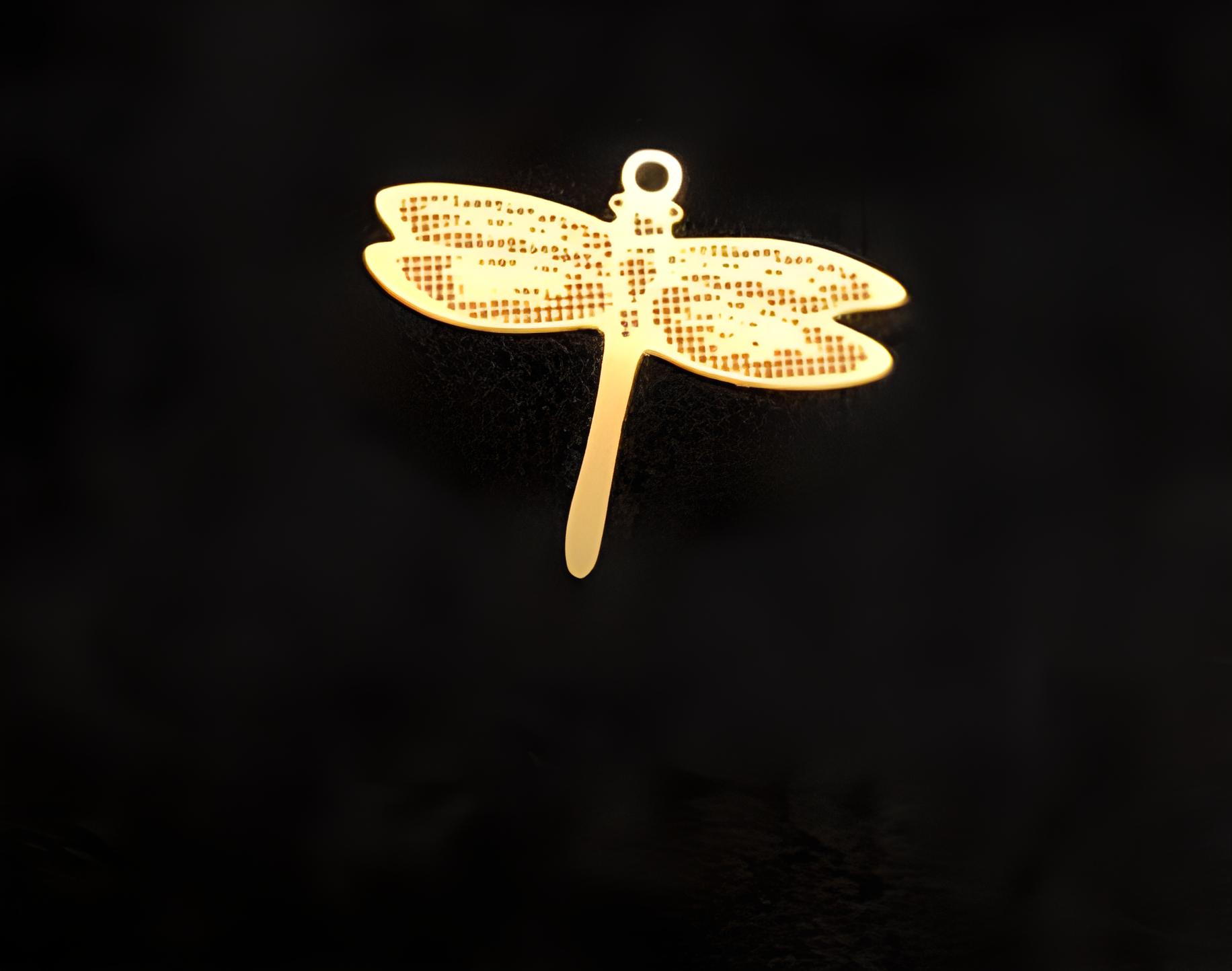 Декоративный элемент металлический из меди Стрекоза 15х12 мм Медный (С-337) Декоративный элемент металлический из меди Стрекоза 15х12 мм Медный (С-337)