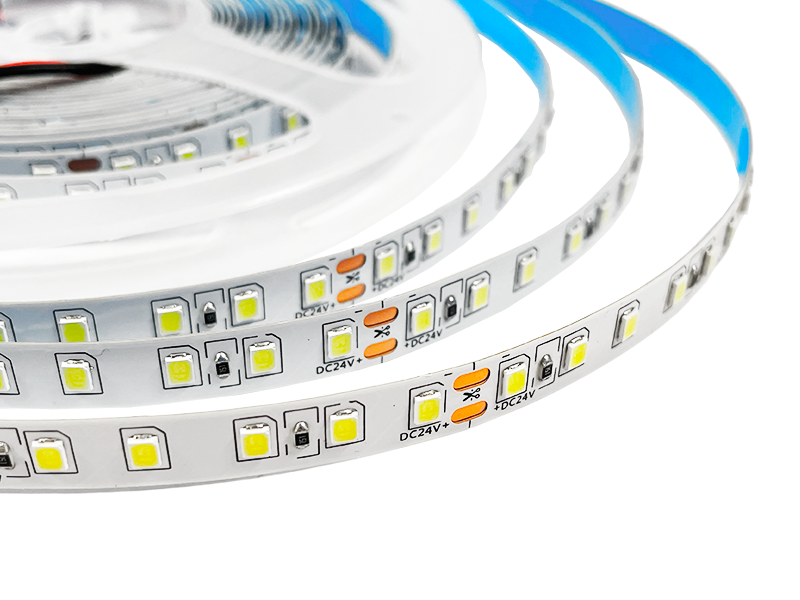 Светодиодная лента 1 м SMD2835 120 LED 24В IP20 холодный белый (6115) - фото 2