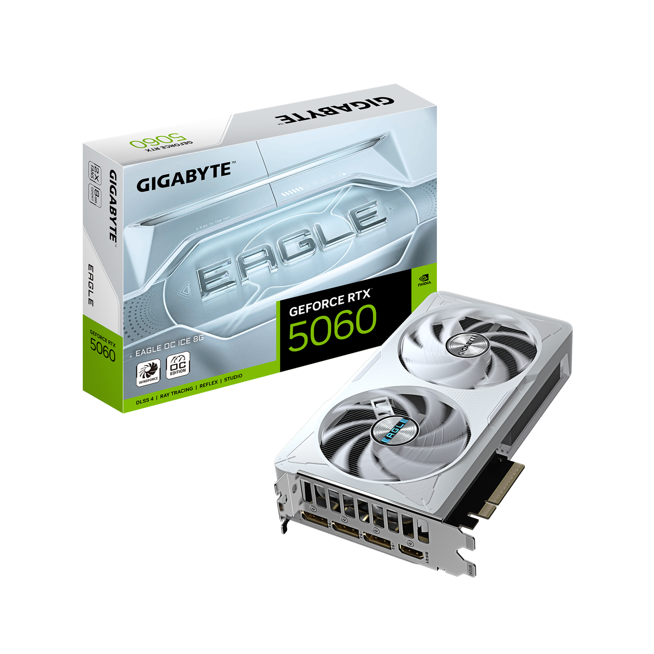 Відеокарта RTX 5060 8GB GDDR7 Eagle OC Ice Gigabyte (GV-N5060EAGLEOC ICE-8GD)