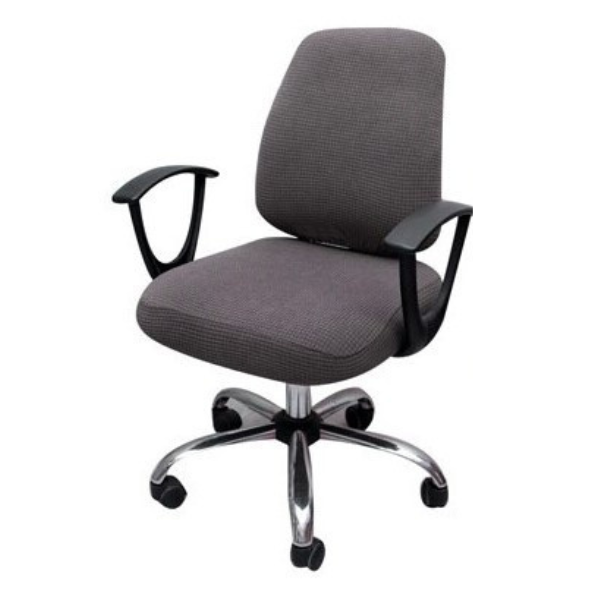 Чехол для компьютерного кресла Slavich спинка и сиденье 38х52 см Графитовый (24089029)