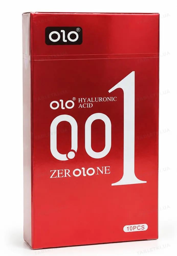 Презервативы OLO Zero One ультратонкие с точками и гиалуроновой смазкой 10 шт. (OLO-001-21)