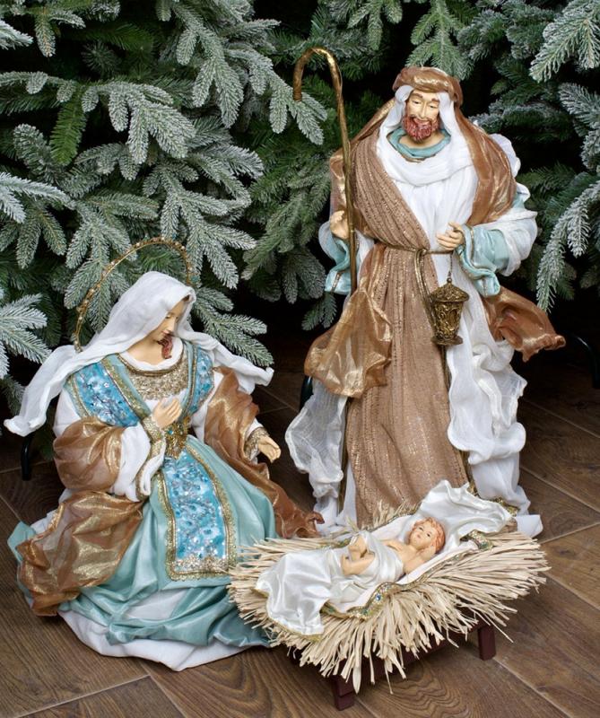 Композиция рождественская Вертеп 70 см 3 шт. (10259809)