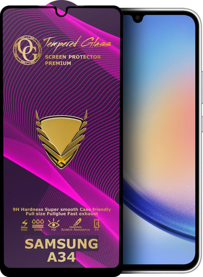 Стекло защитное GoldenArmor Samsung Galaxy A34 A346 Full Glue (32360) Стекло защитное GoldenArmor Samsung Galaxy A34 A346 Full Glue (32360)
