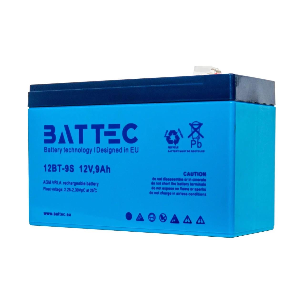 Аккумуляторная батарея BATTEC 12В 9Ач (BT9)