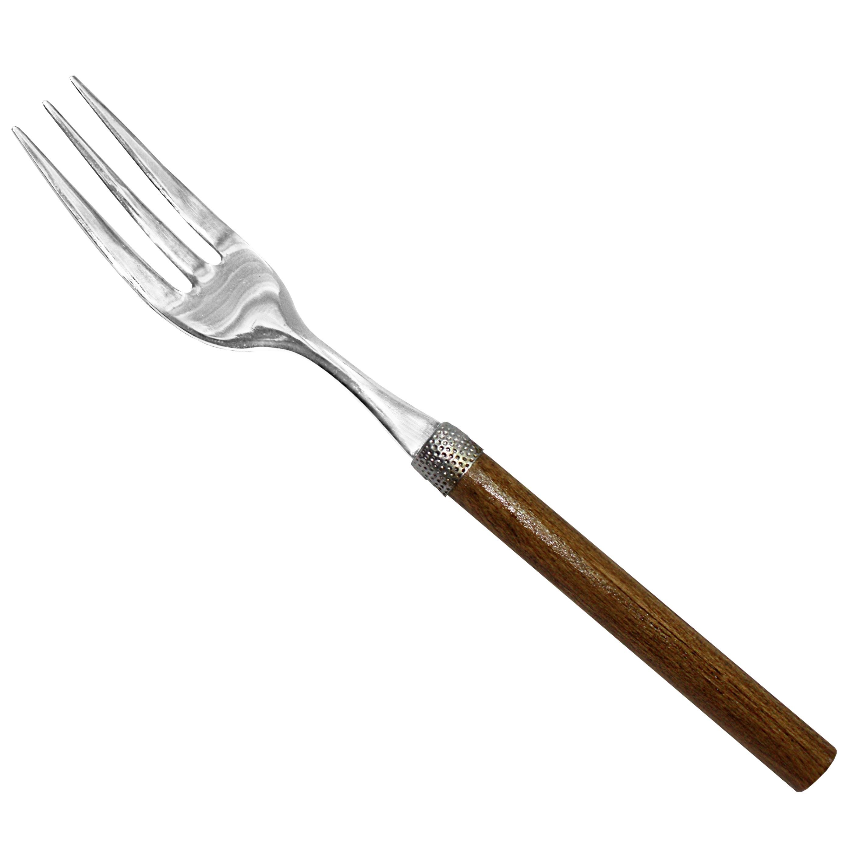 Вилка Mazhura Wood walnut 18/10 25 см 2,5 мм (mz462213)