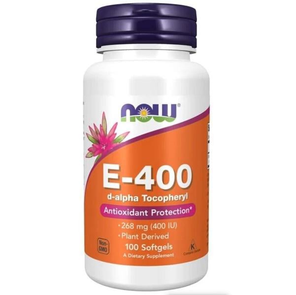 Витамин E NOW Foods Vitamin E-400 100 Softgels