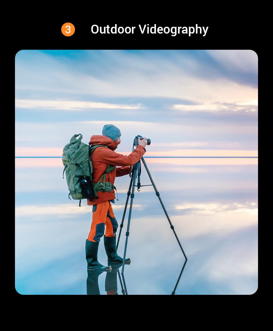 Трипод профессиональный UGREEN 53.5-175 см до 5 кг 360° Черный (15187) - фото 13 Трипод профессиональный UGREEN 53.5-175 см до 5 кг 360° Черный (15187) - фото 13