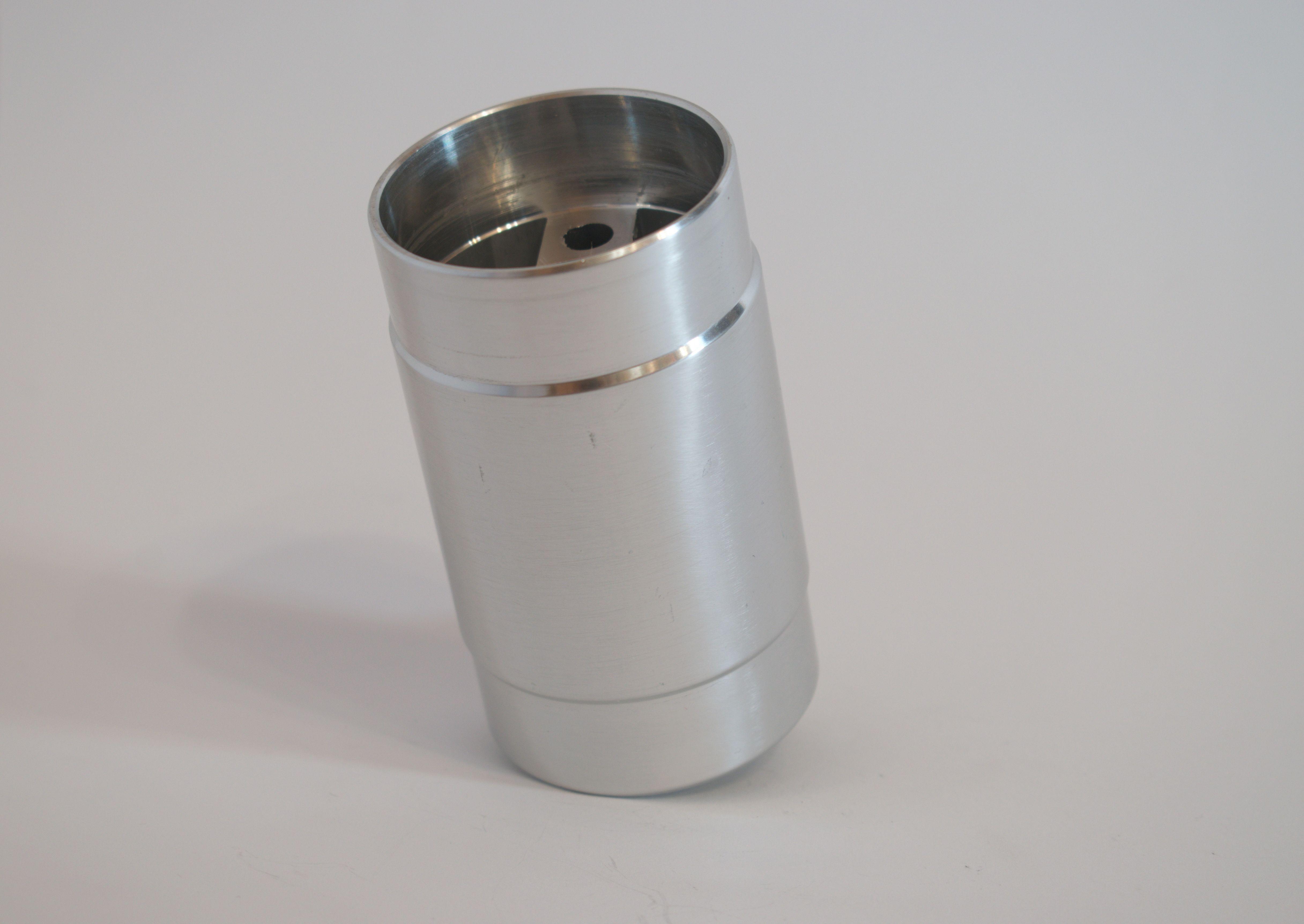 Фланець поручня під підрізання до алюмінієвих поручнів тип коло Срібний (10723с)