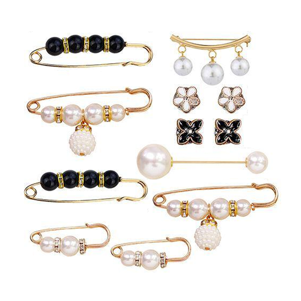 Набір брошок для одягу L00103 12 шт. (L00103)