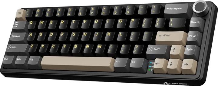 Клавиатура игровая Attack Shark X66 механическая беспроводная с RGB/подсветкой Strawberry Switch Black/Grey