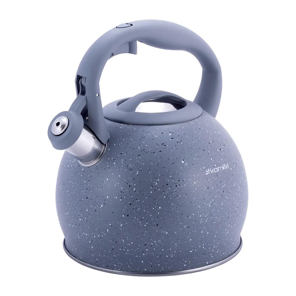 Чайник Kamille KM-1074-GY 3 л Сірий (105254) - фото 1