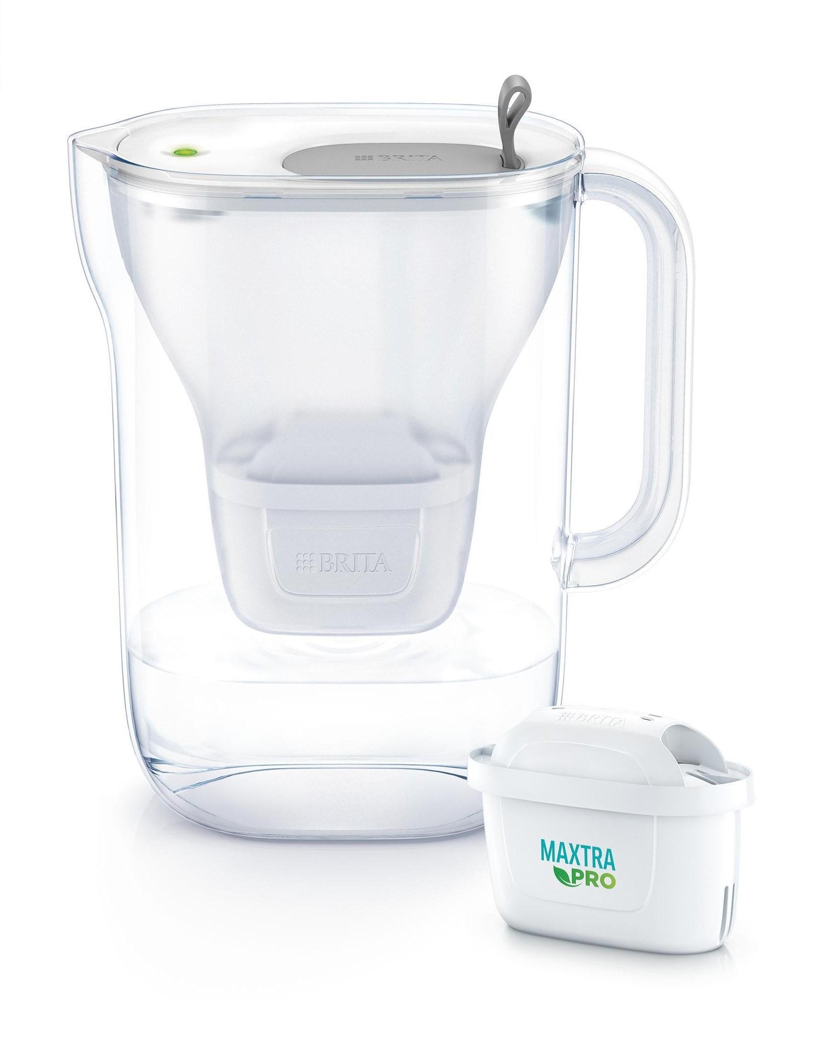 Фільтр для питної води-глечик BRITA 1052809 Style LED MXPro 2,4 л Сірий - фото 1