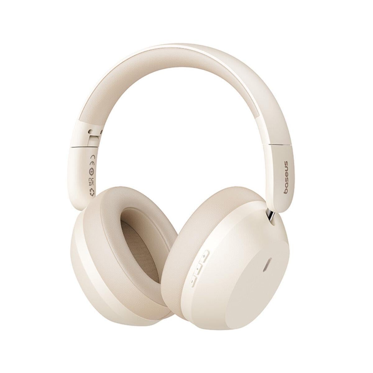 Наушники накладные Baseus Bass 35 Max Bluetooth 5,3 ANC автономность до 50 час White (625499)
