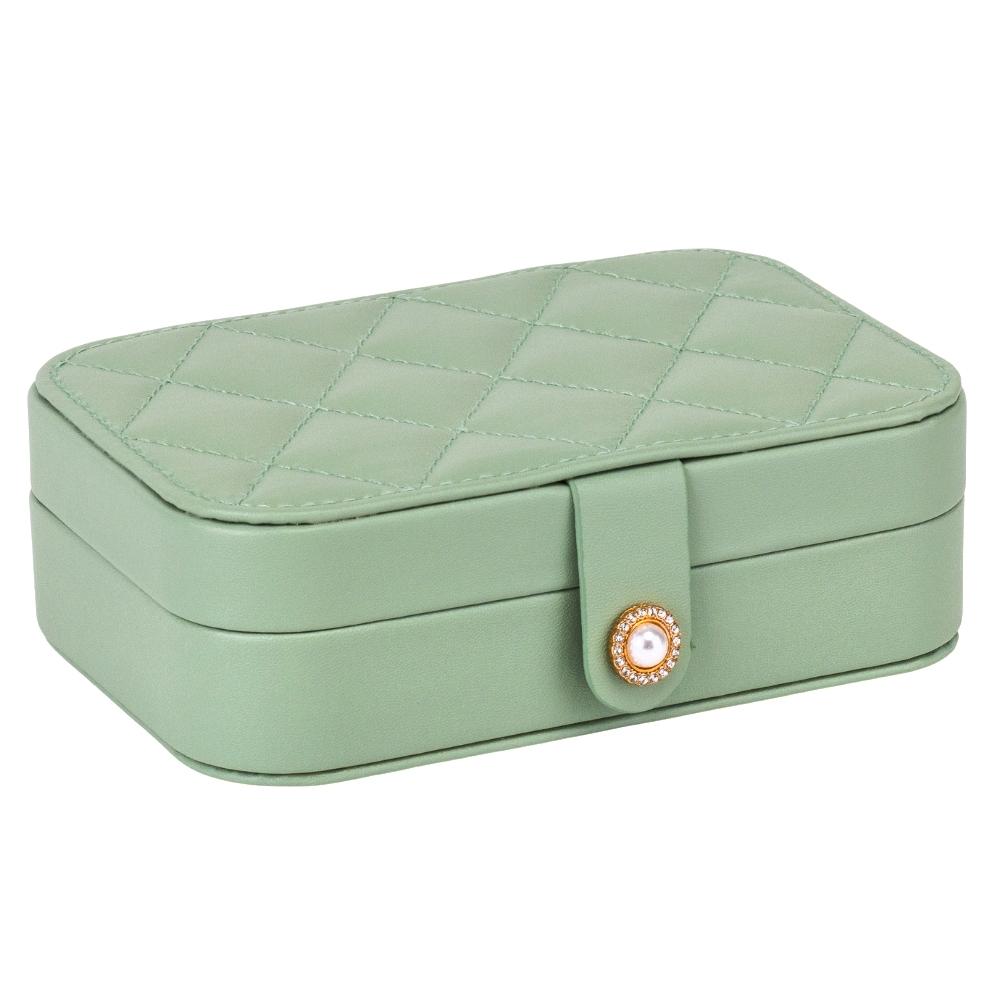 Шкатулка для украшений Elisey Жемчужина с защелкой 16 см Зеленый (99-81-9188-003)