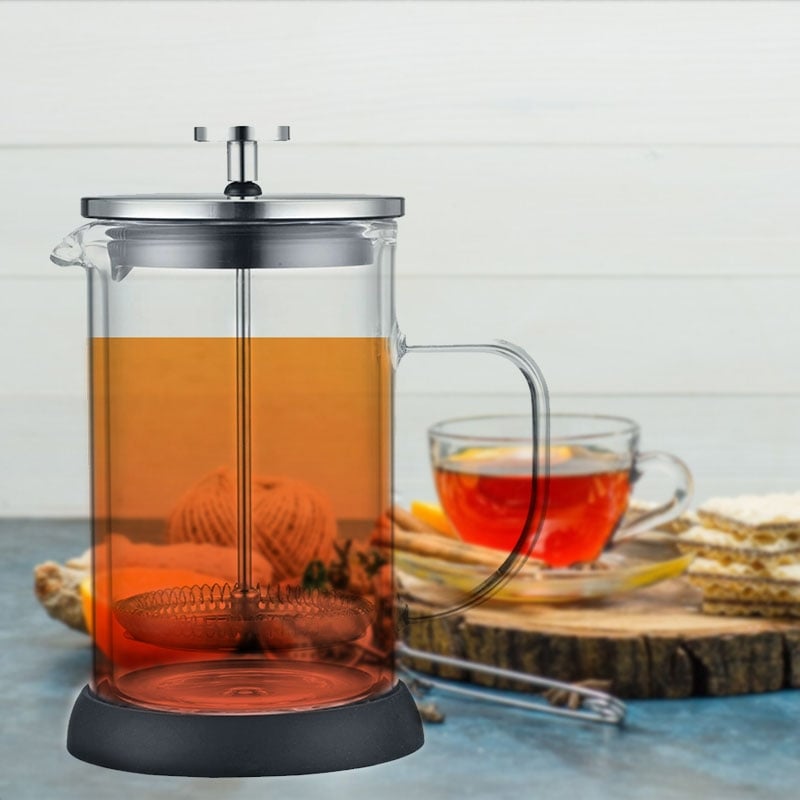 Заварник Con Brio CB-6410 френч-прес з подвійними стінками 1000 мл (26202704) - фото 2 Заварник Con Brio CB-6410 френч-прес з подвійними стінками 1000 мл (26202704) - фото 2