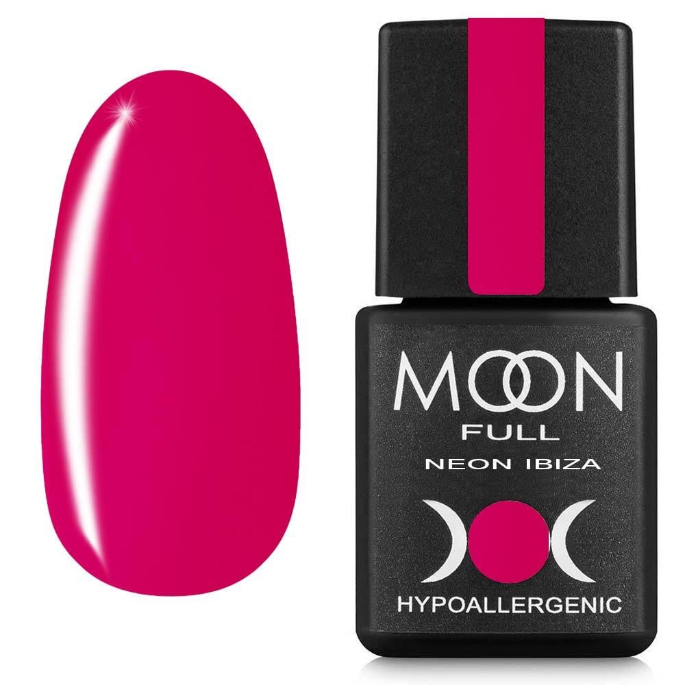 Гель лак Moon Full Neon Ibiza color Gel polish 8 мл №717 Неоново-малиновий (1858046887)