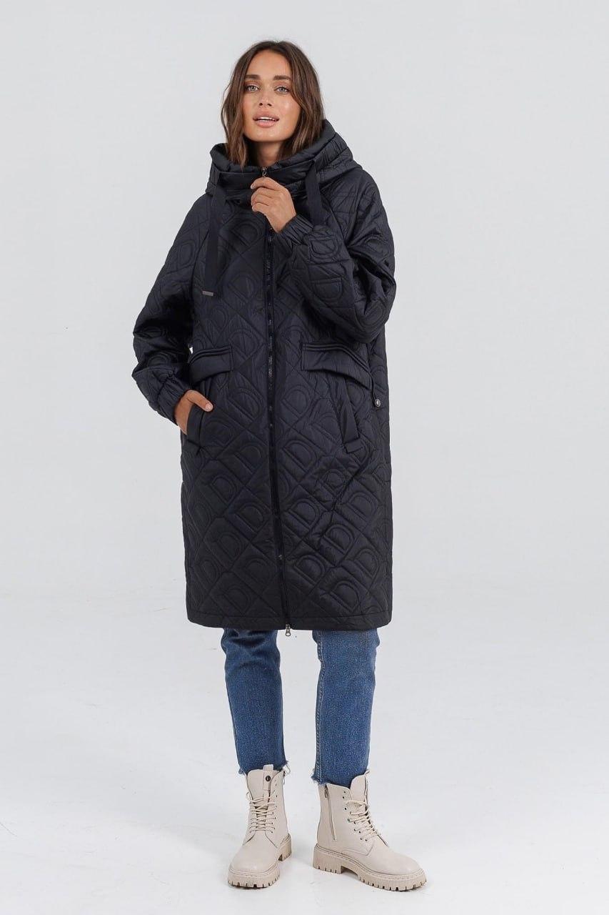 Куртка-пальто на флісі з рукавами-реглан р. 54 Чорний (786b/54) - фото 5 Куртка-пальто на флісі з рукавами-реглан р. 54 Чорний (786b/54) - фото 5