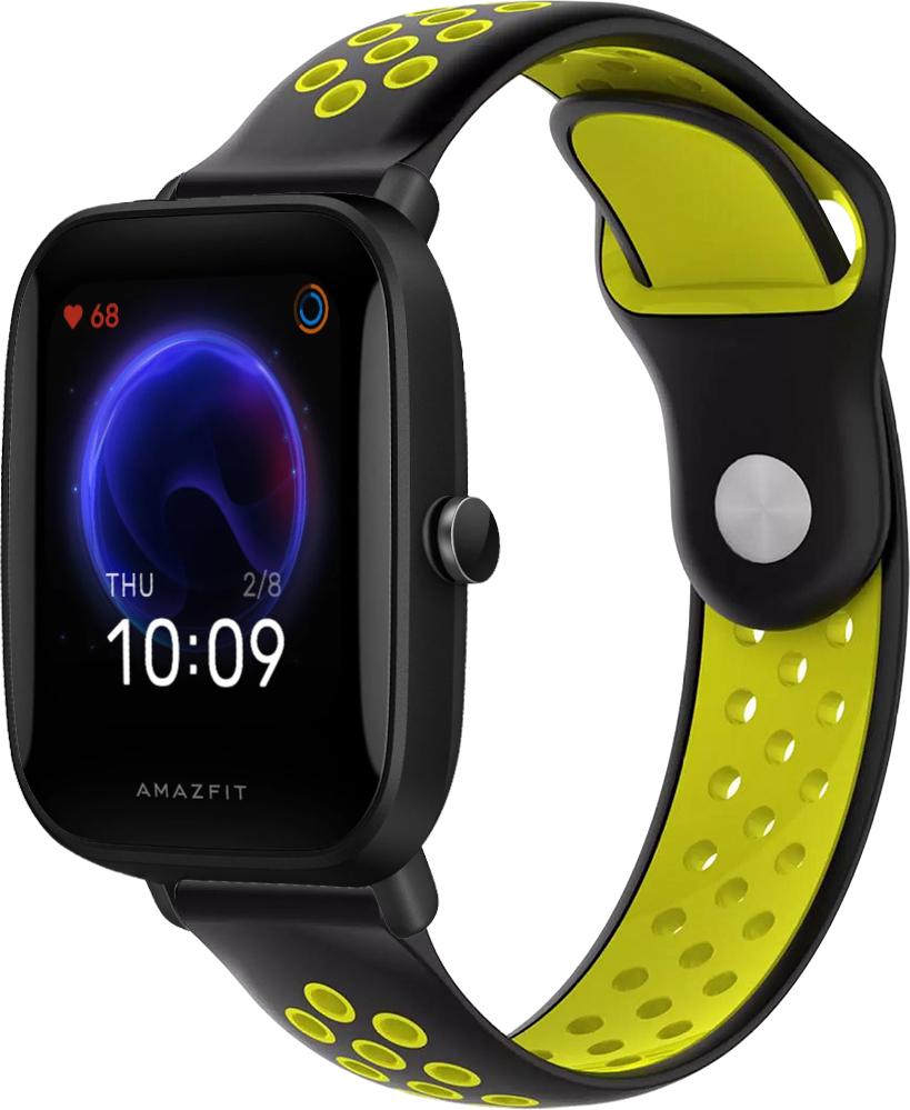 Ремешок Sport для Amazfit Bip U Pro Black Yellow (23410-61)