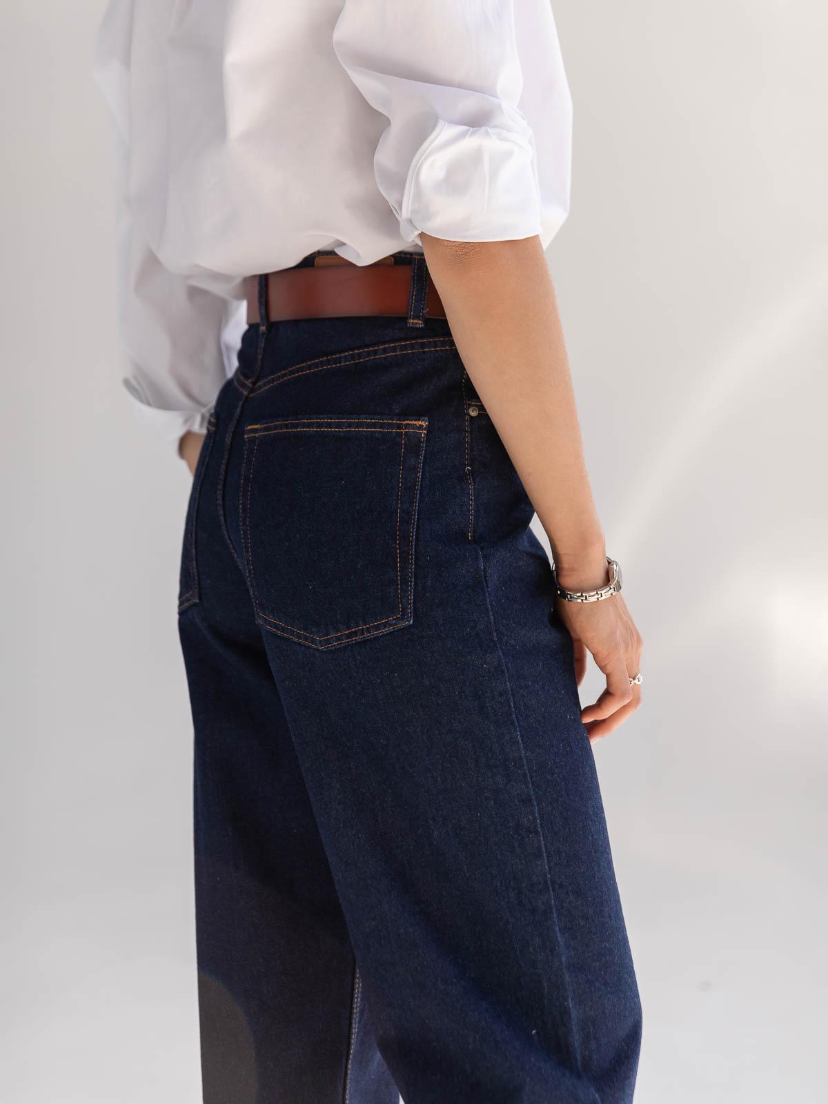 Джинси жіночі широкі FROMUS M Синій (9009-5) - фото 5