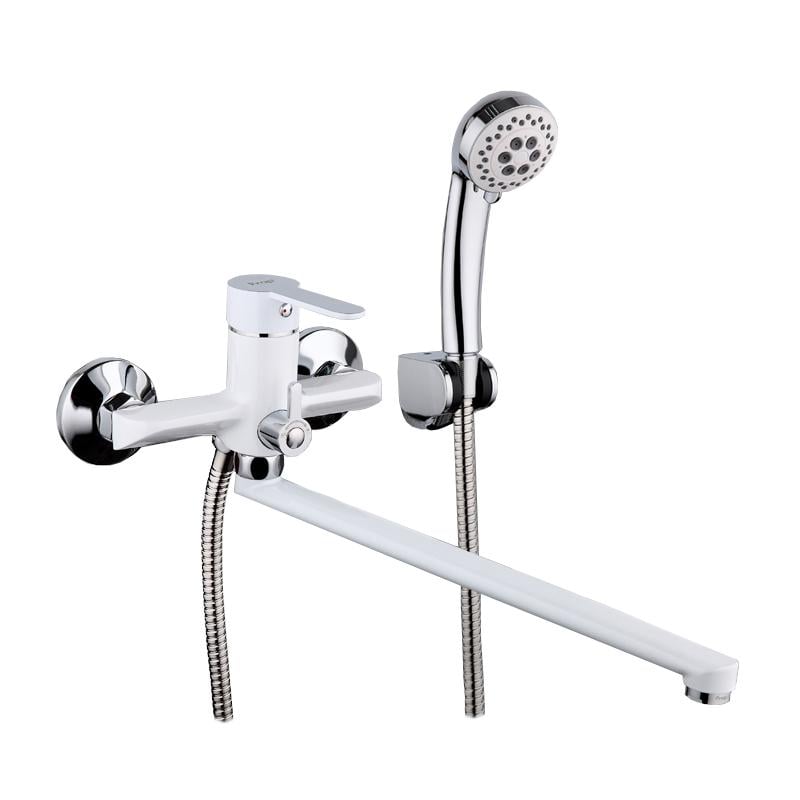 Змішувач для ванної Frap H41 F2241 1033658 одноважільний Білий (102599) Змішувач для ванної Frap H41 F2241 1033658 одноважільний Білий (102599)