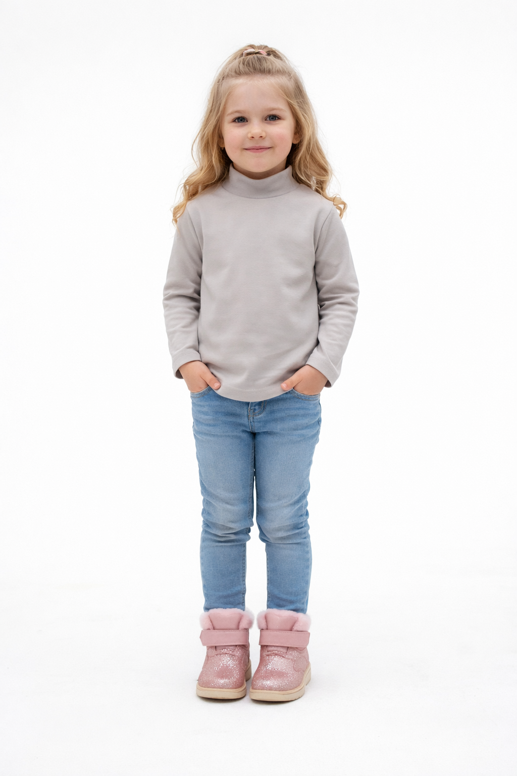 Гольф дитячий Тімі текс 86-92 см Сірий