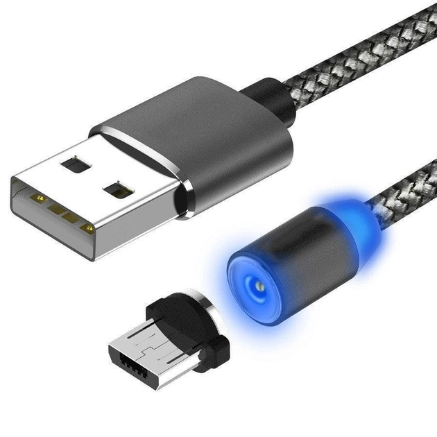 Кабель магнітний круглий Micro USB (0480) - фото 2