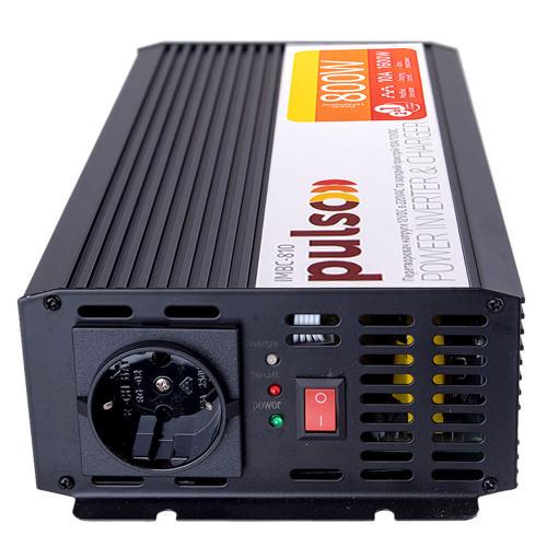 Автомобильный инвертор с зарядным устройством PULSO IMBC-810 12-220V 800W 10A - фото 4