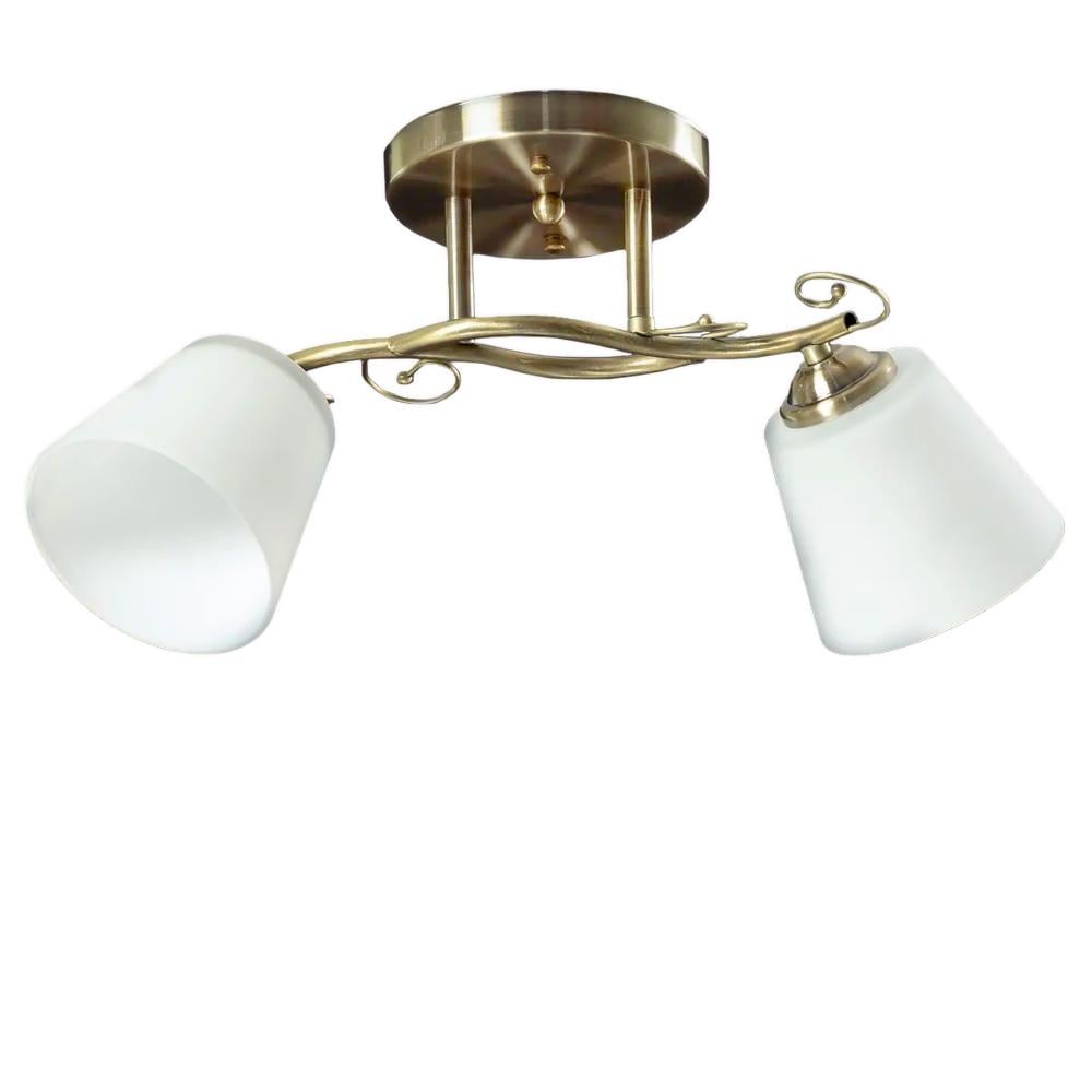 Люстра стельова Light House SH-19182/2 AB E27 450х150х220 мм Бронзовий/Білий