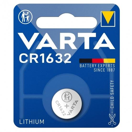 Батарейка литиевая Varta CR1632 140 mAh 3-6V 1 шт. (26938264)