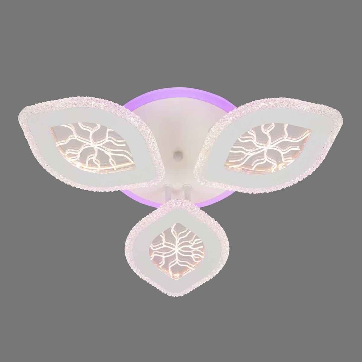 Люстра светодиодная Sirius на три плафона 51W 3000-6500К Белый (B S1323/3)