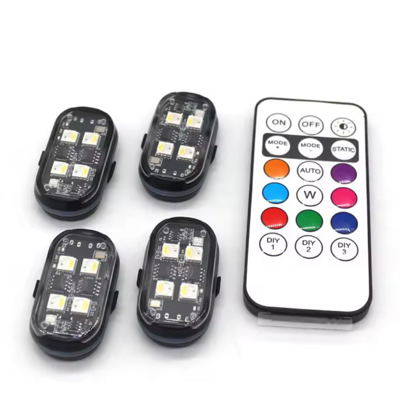 Стробоскопи-маячки LED USB з пультом 4 шт.