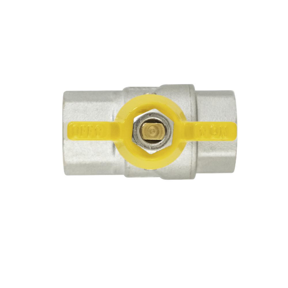 Кран шаровой Raftec PN40 GRB1 ВВ 1/2" Yellow (52350) - фото 4