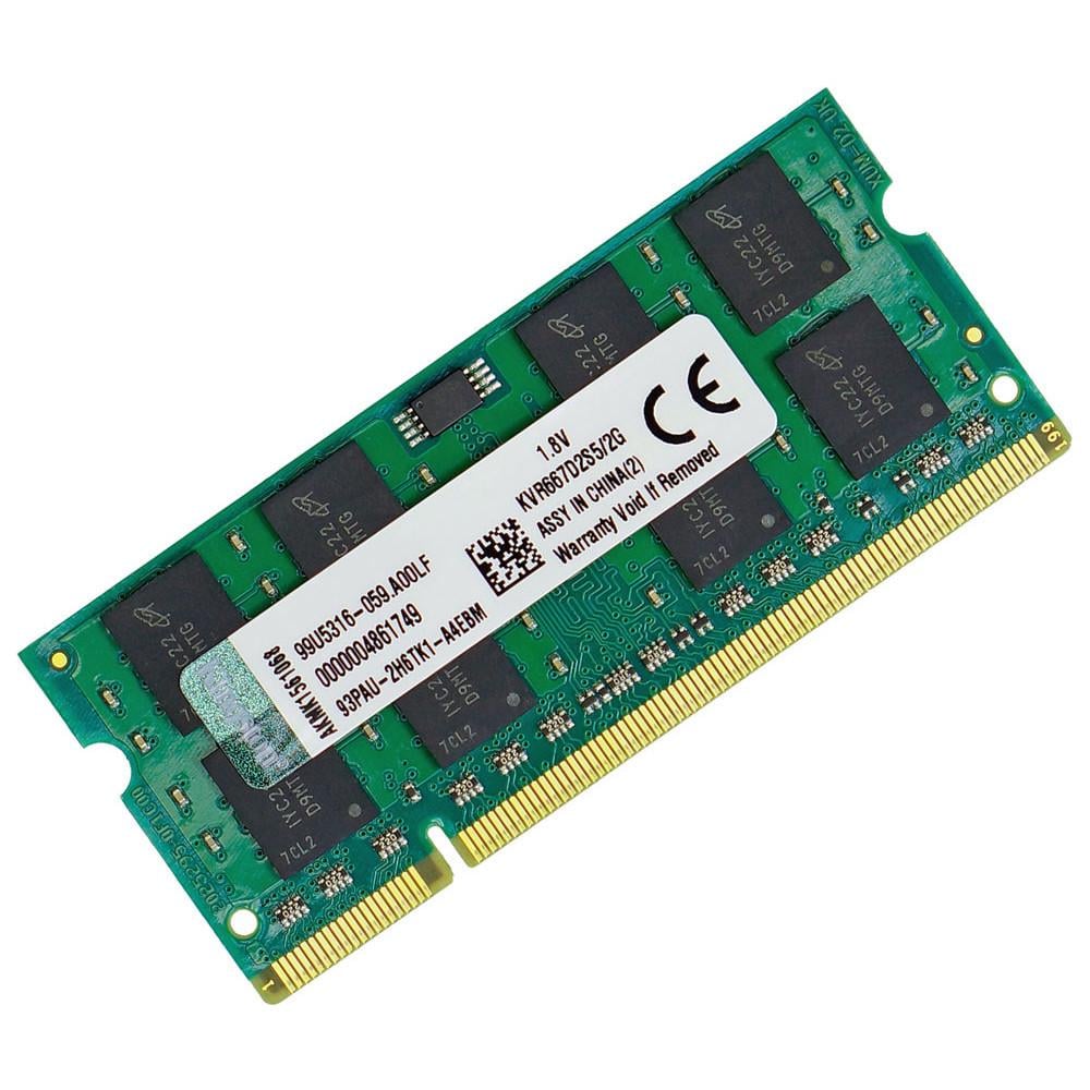 Оперативна пам'ять Kingston SODIMM DDR2 2GB 667MHz, PC2-5300 (KVR667D2S5/2G)