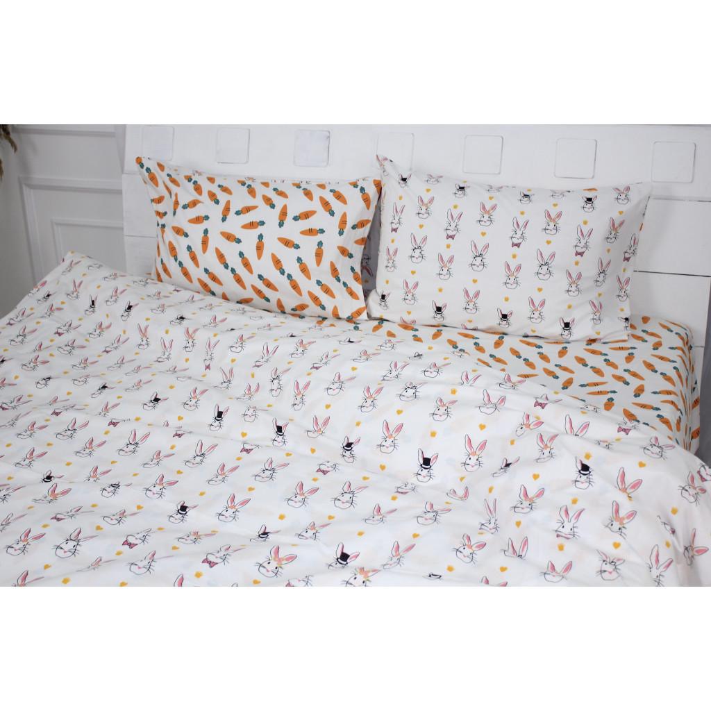 Комплект постельного белья MirSon Ranforce Elite 17-0529 Bunnies Бязь семейный White (2200004682839) - фото 2