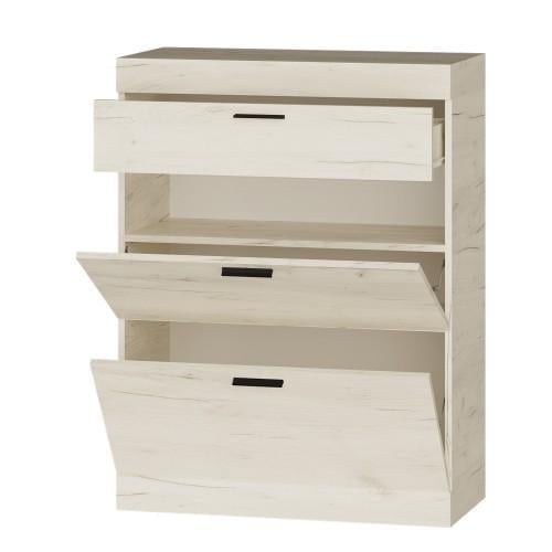 Тумба для взуття Еверест Соната ТО-800 80х38х105,5 см Крафт білий (ЕВ20387)