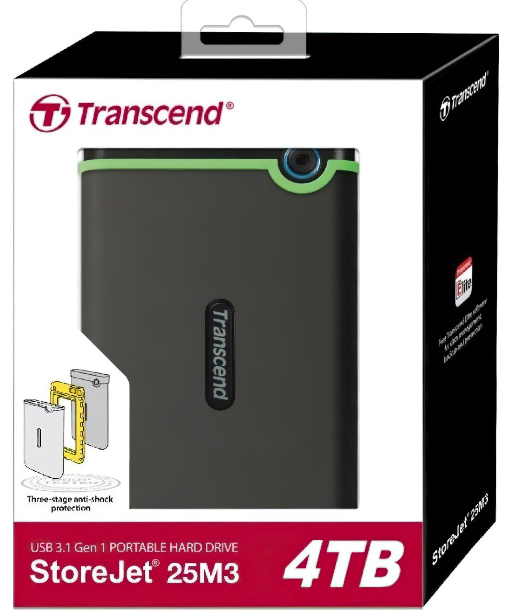 Внешний жесткий диск Transcend StoreJet 25M3S 4 TB Iron Gray (TS4TSJ25M3S) - фото 4