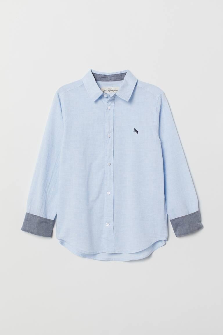 Рубашка H&M 164 см Голубой (688464)