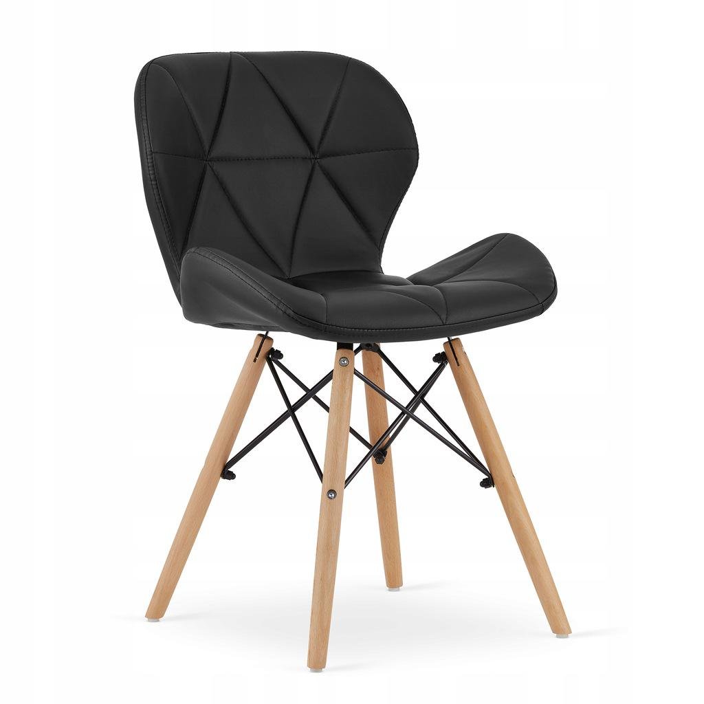 Комплект мебели Jumi Scandinavian Design стол и стулья Black-4 - фото 3