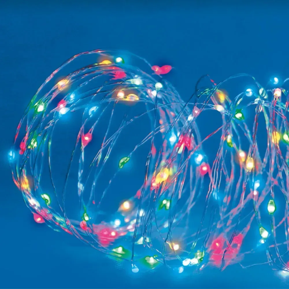 Гирлянда музыкальная Роса от USB 10 м 100 LED Разноцветный (234574871) - фото 9