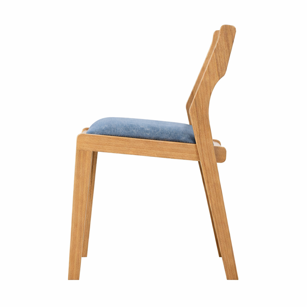 Стул дизайнерский Hillwood Design из натурального дерева дуба Киото Azure