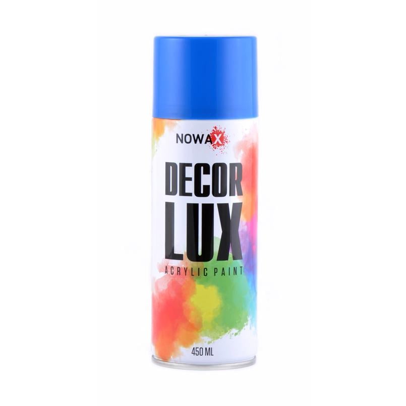 Краска акриловая Nowax Spray 450 мл Синий (TRAFFIC BLUE/RAL5017)