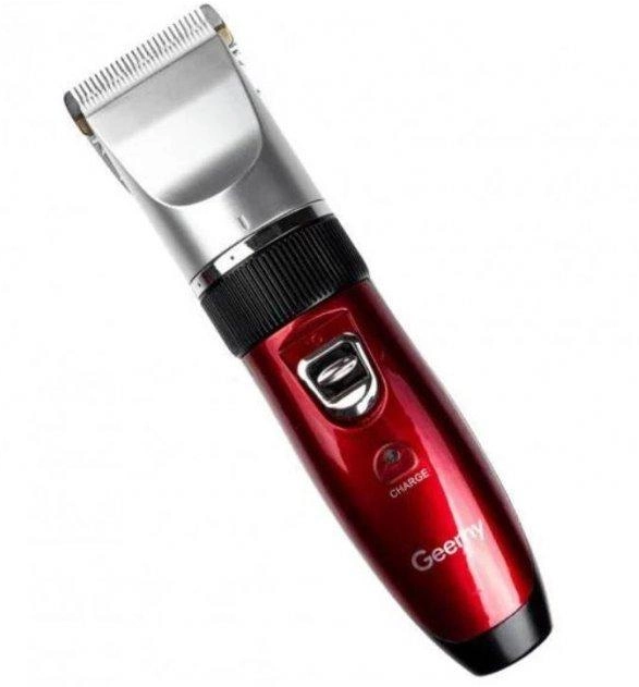 Тример для волосся і бороди Gemei з 4 насадками GM-6001-Red