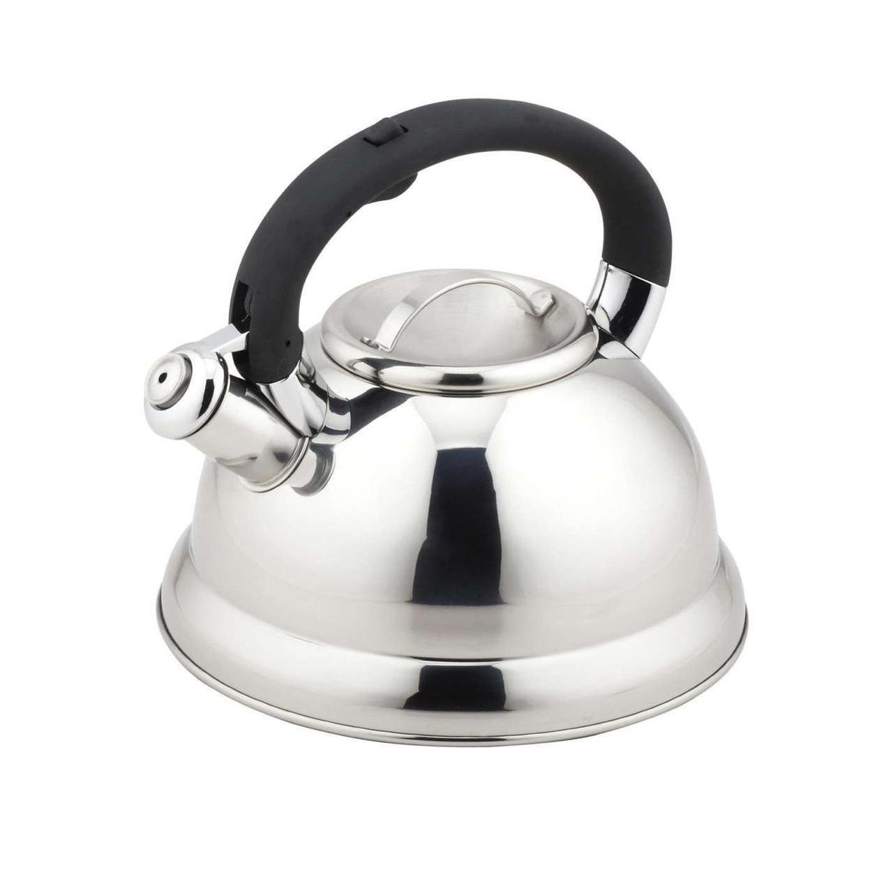 Чайник металевий з свистком і нейлоновою ручкою 3 л (7711-E)