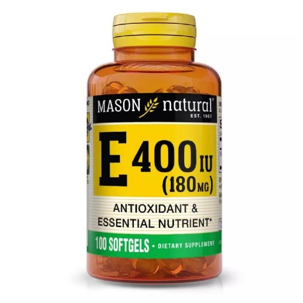Вітамін E Mason Natural Vitamin E 400 міжнародних одиниць 100 капс. (000021177)