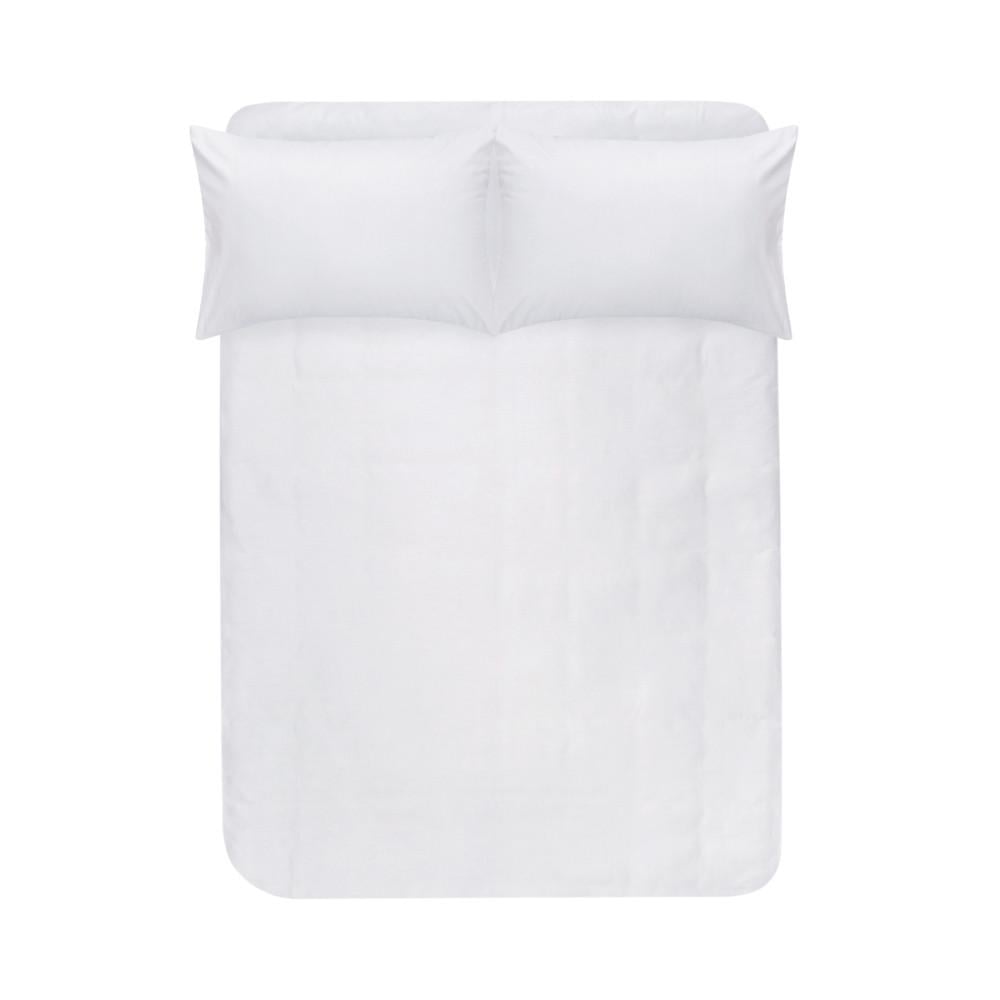 Простыня на резинке с наволочками Lotus Home Leona сатин premium 160х200+50х70 см Белый (21955490)