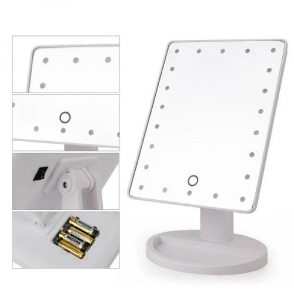 Зеркало LED Magic Magic MakeUp Mirror настольное с подсветкой косметическое Белый (LKKK-09007) - фото 9