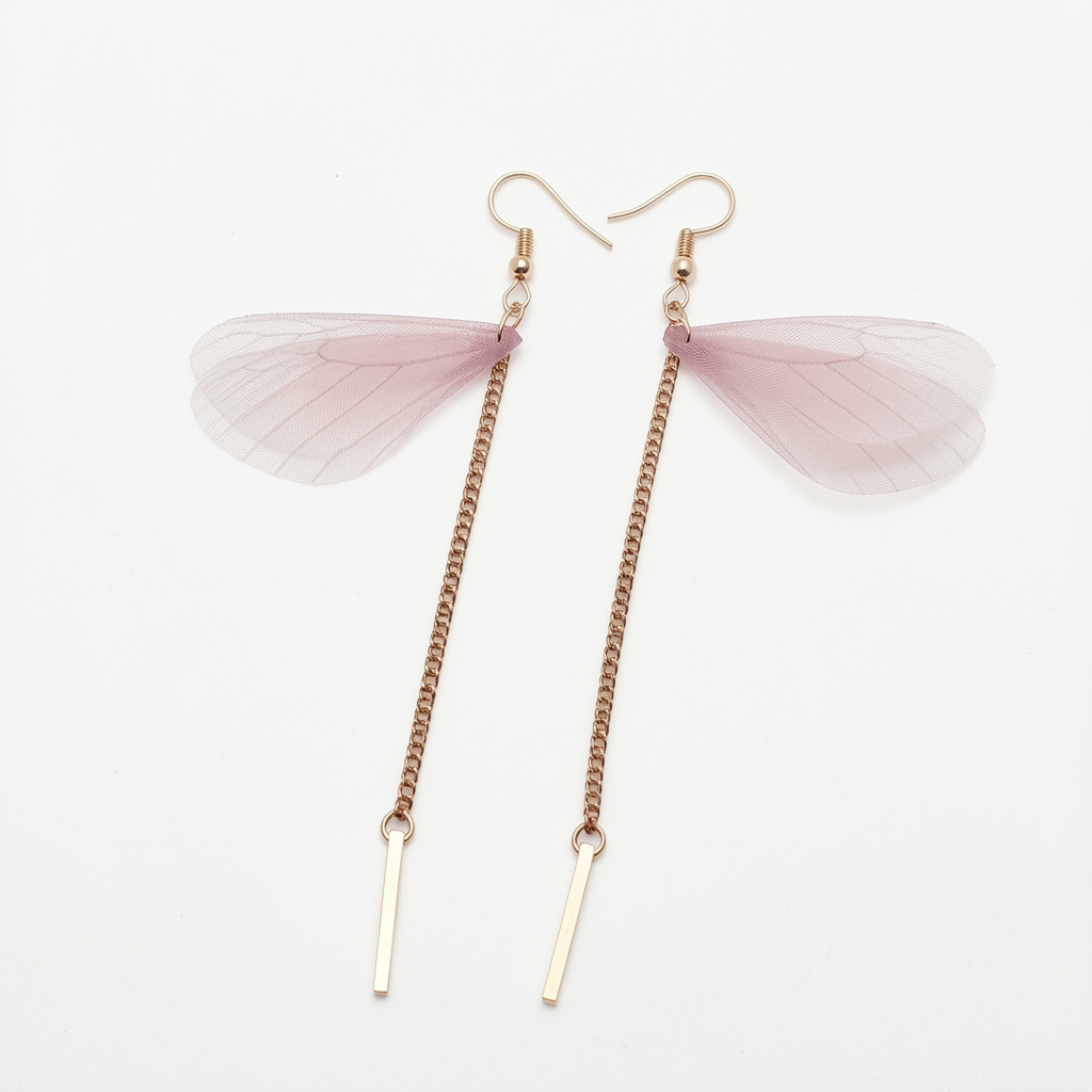 Серьги-подвески женские Fly lady fly Розовый (34122061)