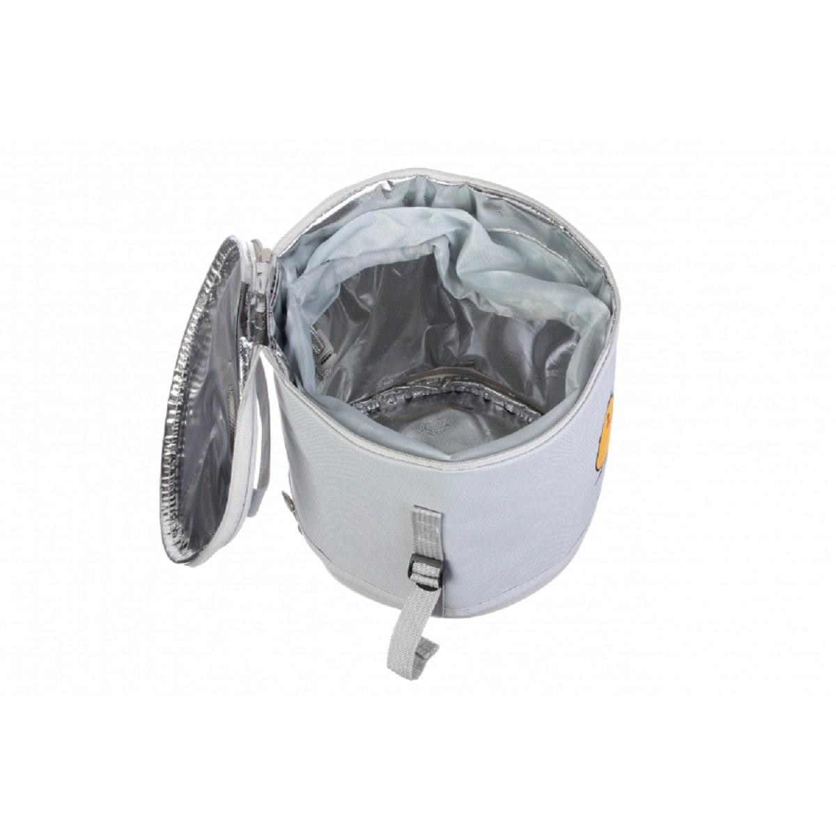 Ланч-бокс Цыплята круглый с регулировкой высоты Серый - фото 5 Ланч-бокс Цыплята круглый с регулировкой высоты Серый - фото 5