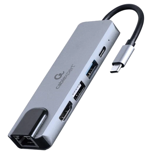 Док станція Cablexpert A-CM-COMBO5-04 USB-C 5в1 (3008732917)