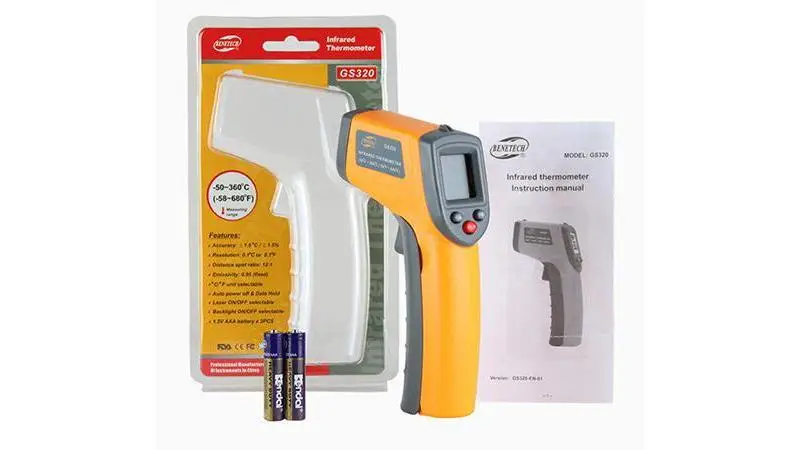 Пирометр benetech gs320 бесконтактный инфракрасный
